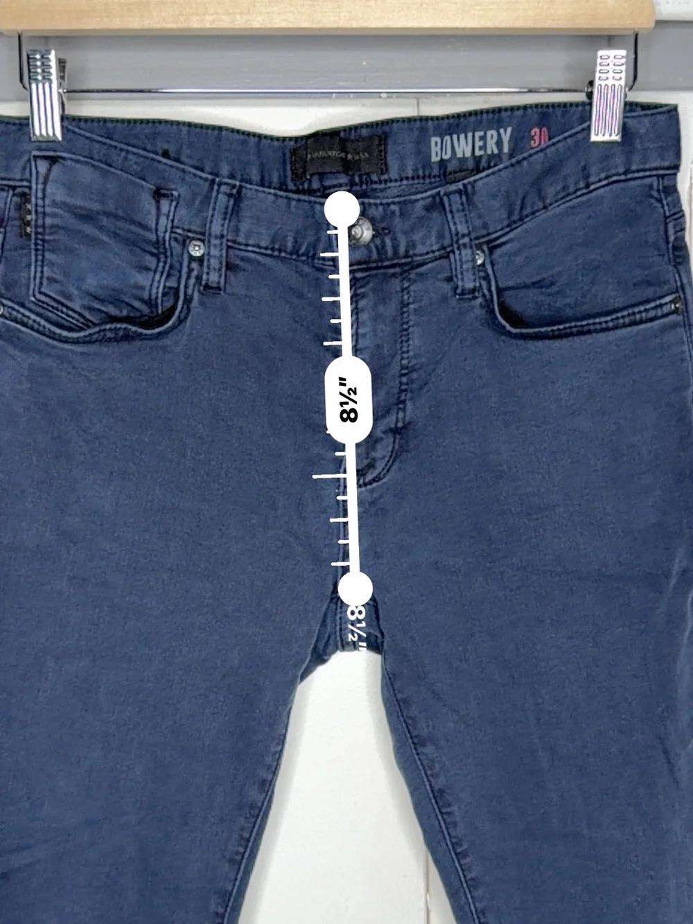 John Varvatos Bowery Slim Fit Jeans Men's 30x30 Navy Blue